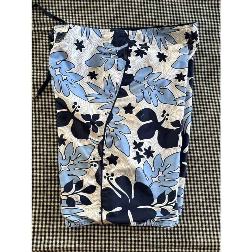 Kirra Vintage Men's Blue Floral Swim Board Shorts size 33 - Picture 7 of 11